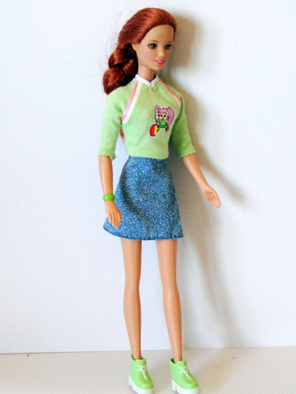 Vintage 1995  Barbie Courtney Totally Yo Yo Doll Mattel w/lever